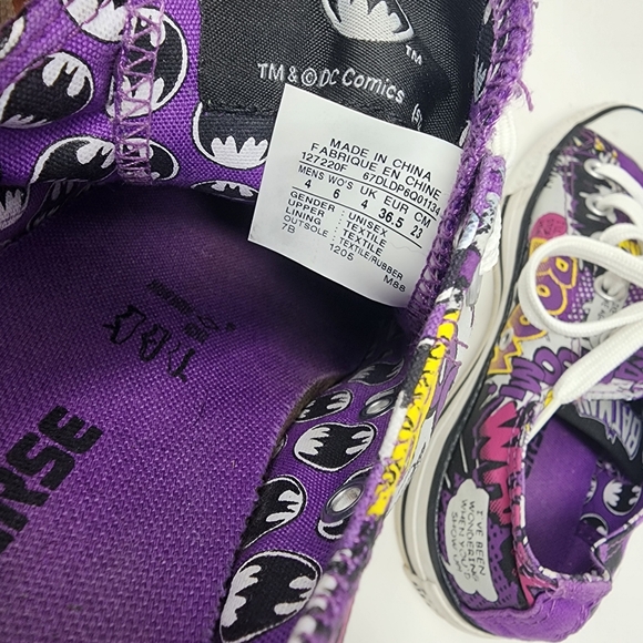 Converse Catwoman Chuck Taylor All Star Sneakers Mens 4-Wo 6 Unisex - Picture 9 of 15